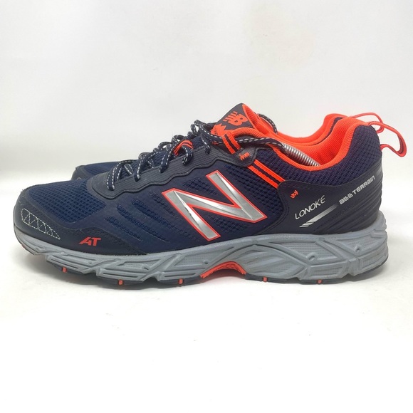 New Balance Lonoke Hiking Shoe Blue Orange Gray Mens 13 - Picture 5 of 10